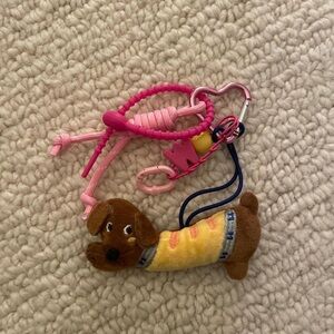 Dog toy bag charm